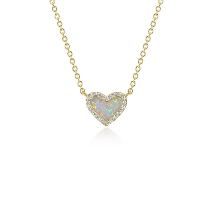 Lafonn - Simulated Opal Heart Pendant