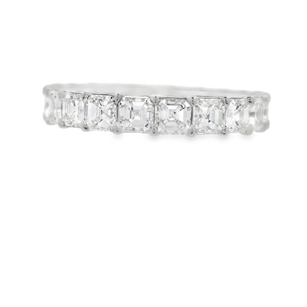 ASSCHER CUT DIAMOND ETERNITY BAND – 3 CT