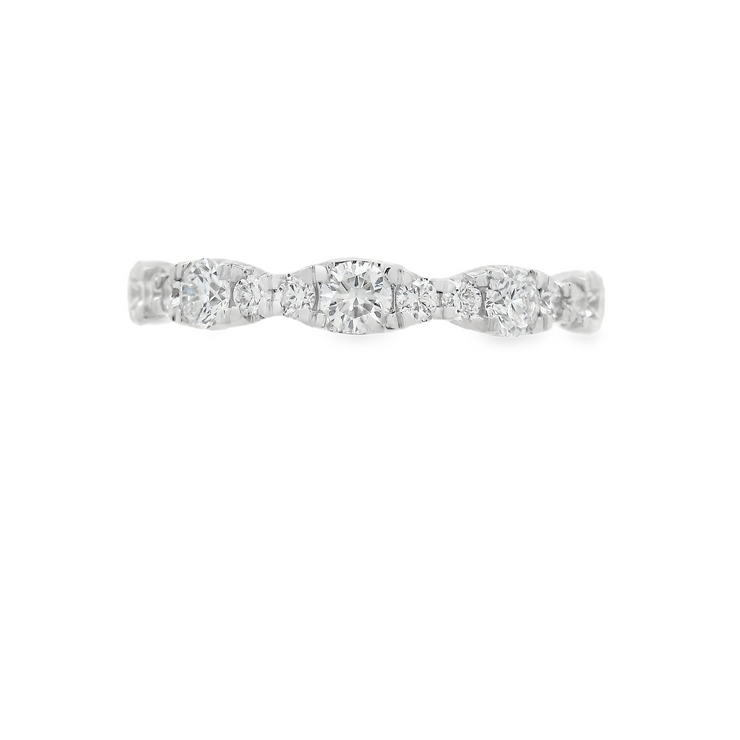 ILLUSION EAST WEST MARQUISE DIAMOND WEDDING BAND