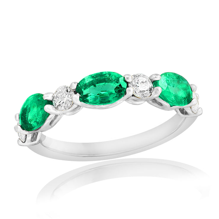 EMERALD & DIAMOND BAND