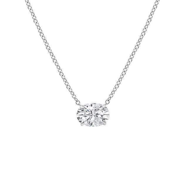 OVAL DIAMOND SOLITAIRE PENDANT