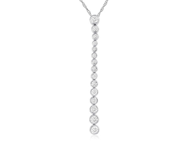 VERTICAL DIAMOND PENDANT