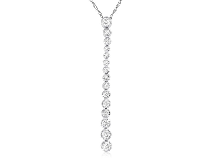 VERTICAL DIAMOND PENDANT