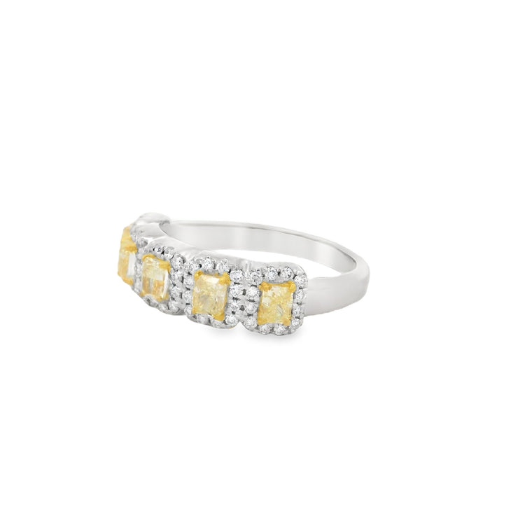 YELLOW DIAMOND 5 STONE RING