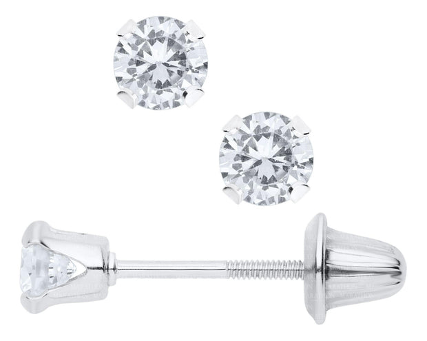 CUBIC ZIRCONIA STUD EARRINGS