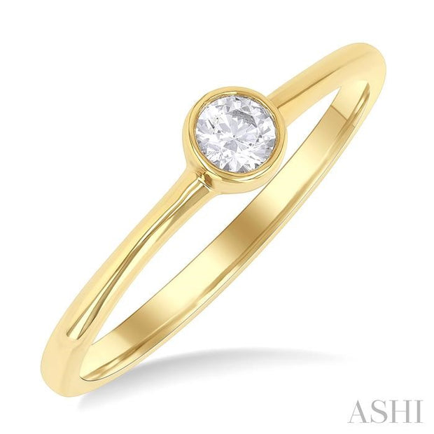 ASHI - ROUND DIAMOND SOLITAIRE RING