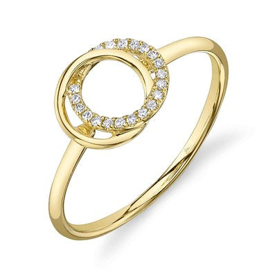 SHY CREATION - INTERLOCKING CIRCLES DIAMOND RING