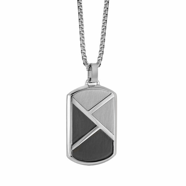 GEOMETRIC DOG TAG PENDANT