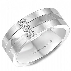 CROWN RING - MEN'S DIAMOND BAND