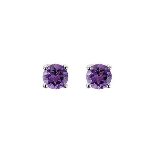 AMETHYST STUD EARRINGS