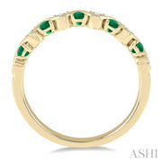 EMERALD & DIAMOND BAND