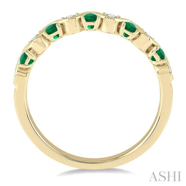 EMERALD & DIAMOND BAND