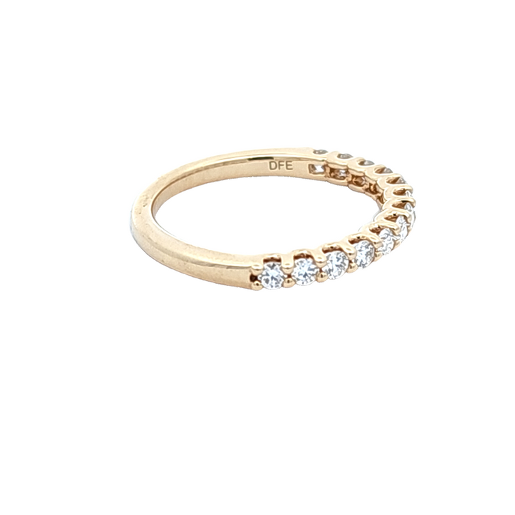 YELLOW GOLD DIAMOND BAND - 0.50 TCW