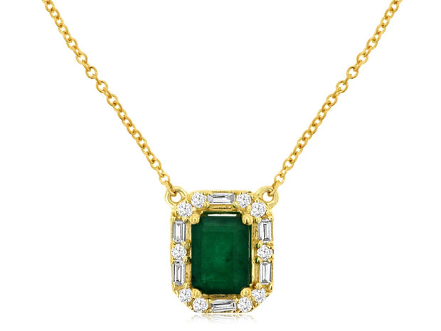 EMERALD & DIAMOND PENDANT