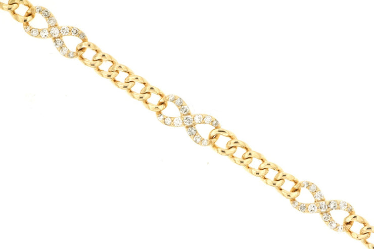 CUBAN CHAIN DIAMOND BRACELET