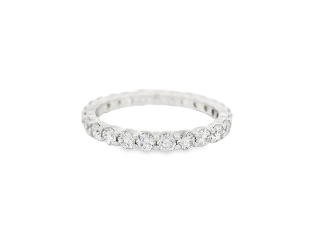 1.25 CTW ROUND LAB DIAMOND ETERNITY BAND