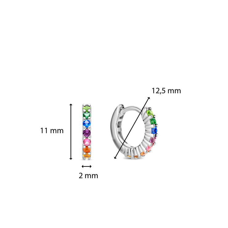 TI SENTO - RAINBOW HOOP EARRINGS