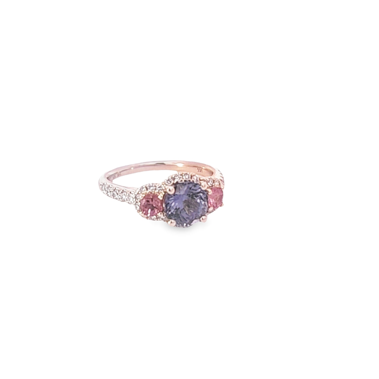 TANZANITE, SPINEL, & DIAMOND RING