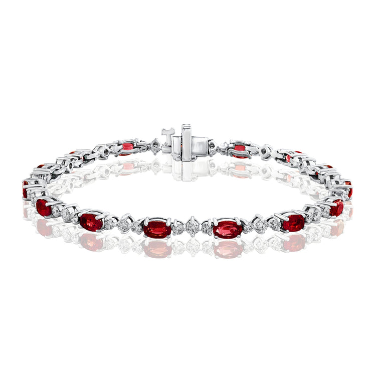 RUBY & DIAMOND TENNIS BRACELET