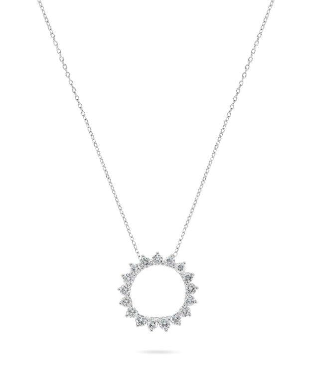 DIAMOND OPEN CIRCLE PENDANT