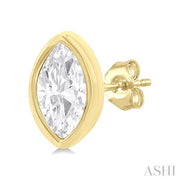 ASHI - MARQUISE DIAMOND STUD EARRINGS - 1/5 CT