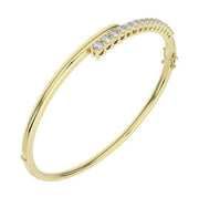 DIAMOND BYPASS BANGLE BRACELET