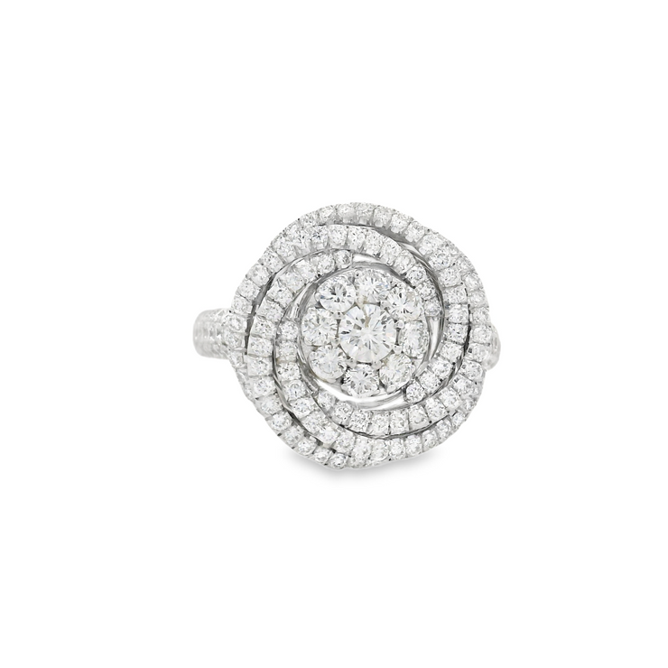 DIAMOND CLUSTER FLOWER RING