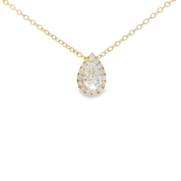 PEAR SHAPED DIAMOND PENDANT