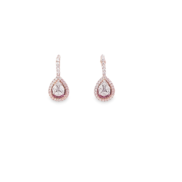 RUBY & DIAMOND DANGLE EARRINGS