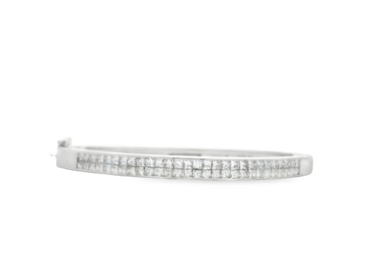 Illusion Diamond Bangle Bracelet - 2 1/2 Ct