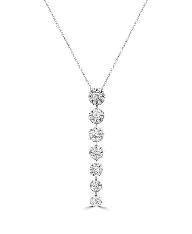 7 DIAMOND CLUSTER PENDANT