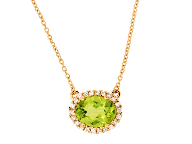 PERIDOT & DIAMOND PENDANT