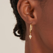 ANIA HAIE - Sparkel Drop Hoop Earrings