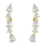 PEAR DIAMOND EAR CRAWLER