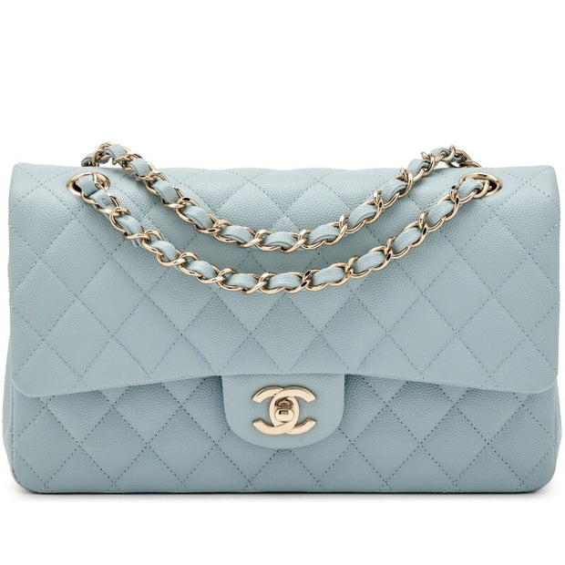 CHANEL TIFFANY BLUE MEDIUM FLAP CLASSIC HANDBAG