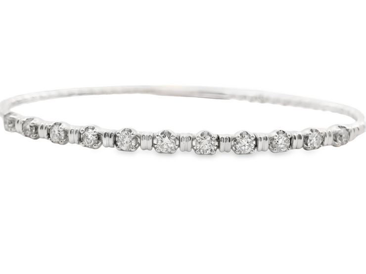 Flexible Diamond Bangle Bracelet