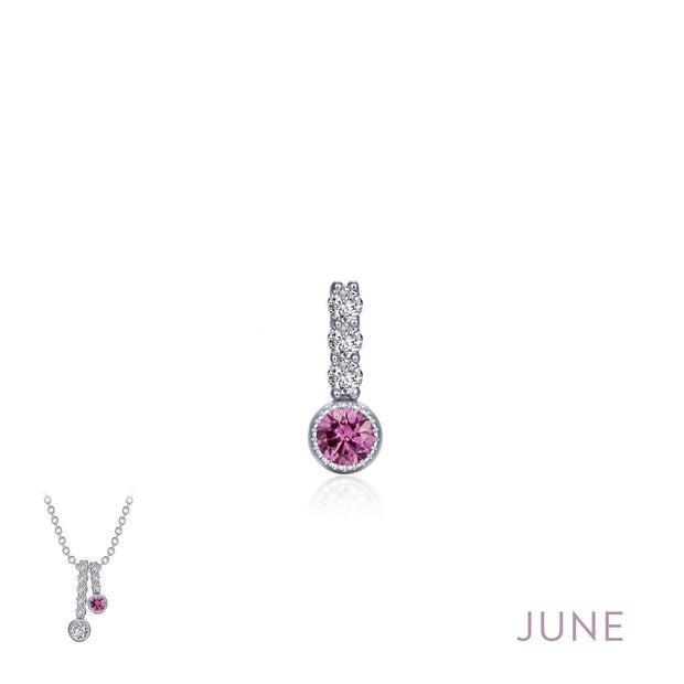 LAFONN- JUNE BIRTHSTONE LOVE PENDANT