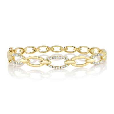 SHY CREATION - DIAMOND LINK BANGLE BRACELET