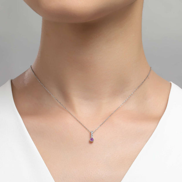 LAFONN- JUNE BIRTHSTONE LOVE PENDANT