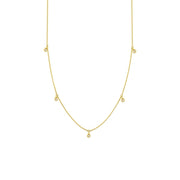 YELLOW GOLD DIAMOND NECKLACE