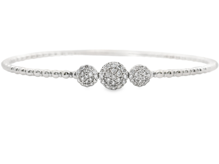 Pave Diamond Bangle Bracelet