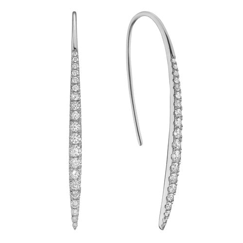 DIAMOND BAR DANGLE EARRINGS