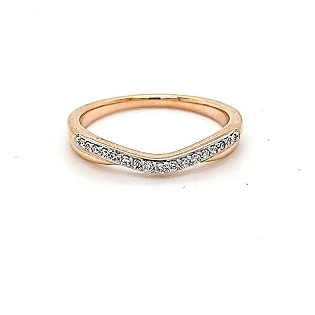 DIAMOND CONTOUR WEDDING BAND