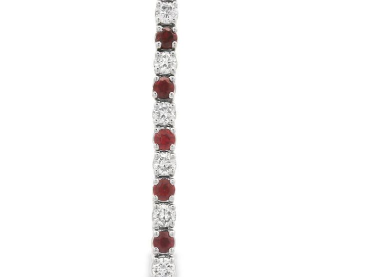 RUBY & DIAMOND TENNIS BRACELET