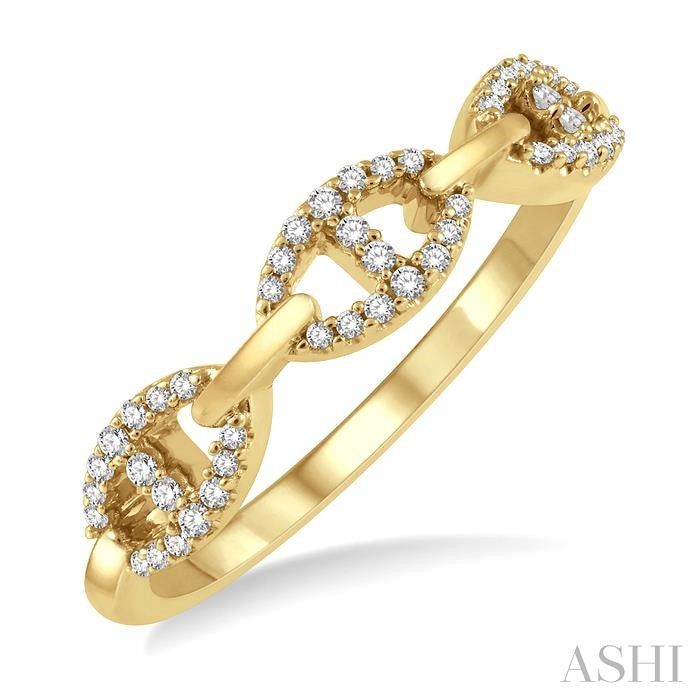 ASHI - ANCHOR LINK DIAMOND BAND