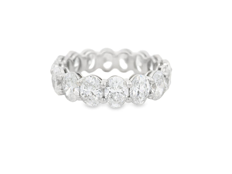 4.91 CTW OVAL LAB DIAMOND ETERNITY BAND