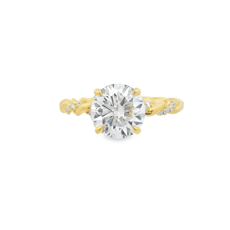 TWIST SHANK DIAMOND ENGAGEMENT RING