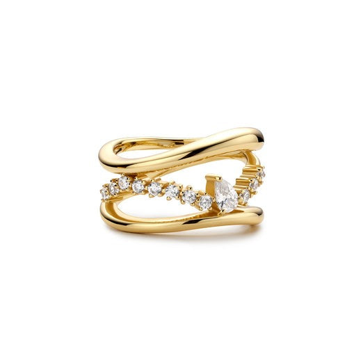 ANIA HAIE - TRIPLE ROW SPARKLE RING