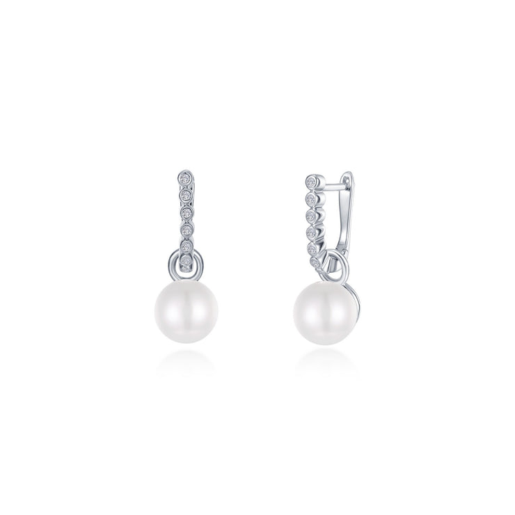 LAFONN – PEARL HOOP EARRINGS