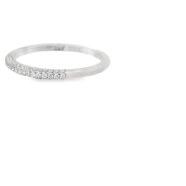 Pave Diamond Wedding Band – 1/6 Ct